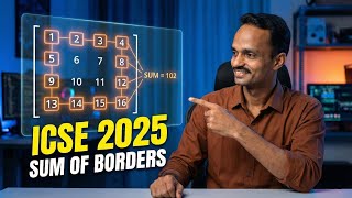 Sum of Border Elements of 2D Array | ICSE 2025 Most Important Question | Java Arrays