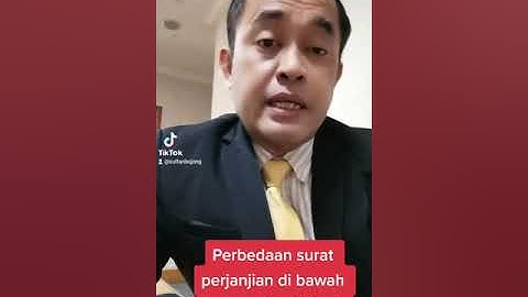 Perbedaan Perjanjian di bawah tangan dengan melalui Notaris