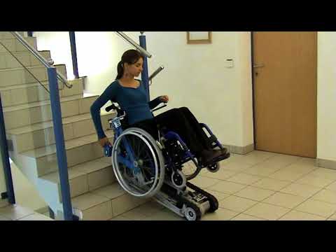 Cходовий гуcеничний підйомник  Stairmax б/в, видео 1