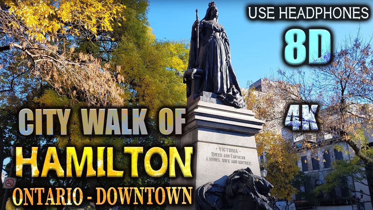 Hamilton Ontario Canada | 4K Walk Video with City Street Sound - YouTube