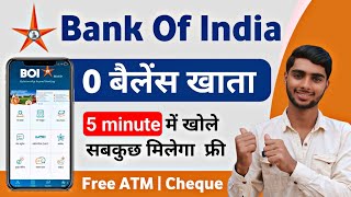 Bank Of India Zero Balance Account Opening Online 2024 | Bank Of India Online Account Opening