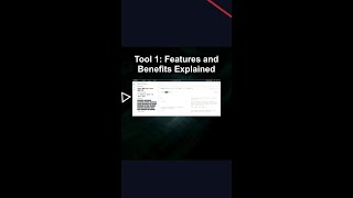 Tool 1: Features and Benefits Explained #ai #artificialintelligence #machinelearning #aiagent Tool