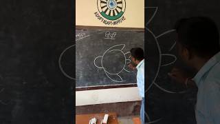 Draw a turtle using 6 #art #ashortaday
