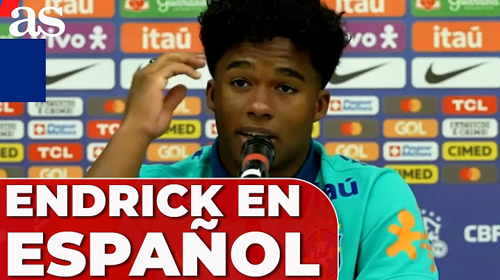 ENDRICK SORPRENDE a TODOS hablando en un PERFECTO CASTELLANO