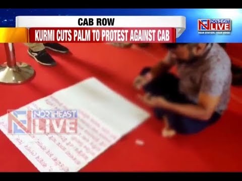 Video Assam Cong MLA stirs controversy, cuts palm inside... - youtube
