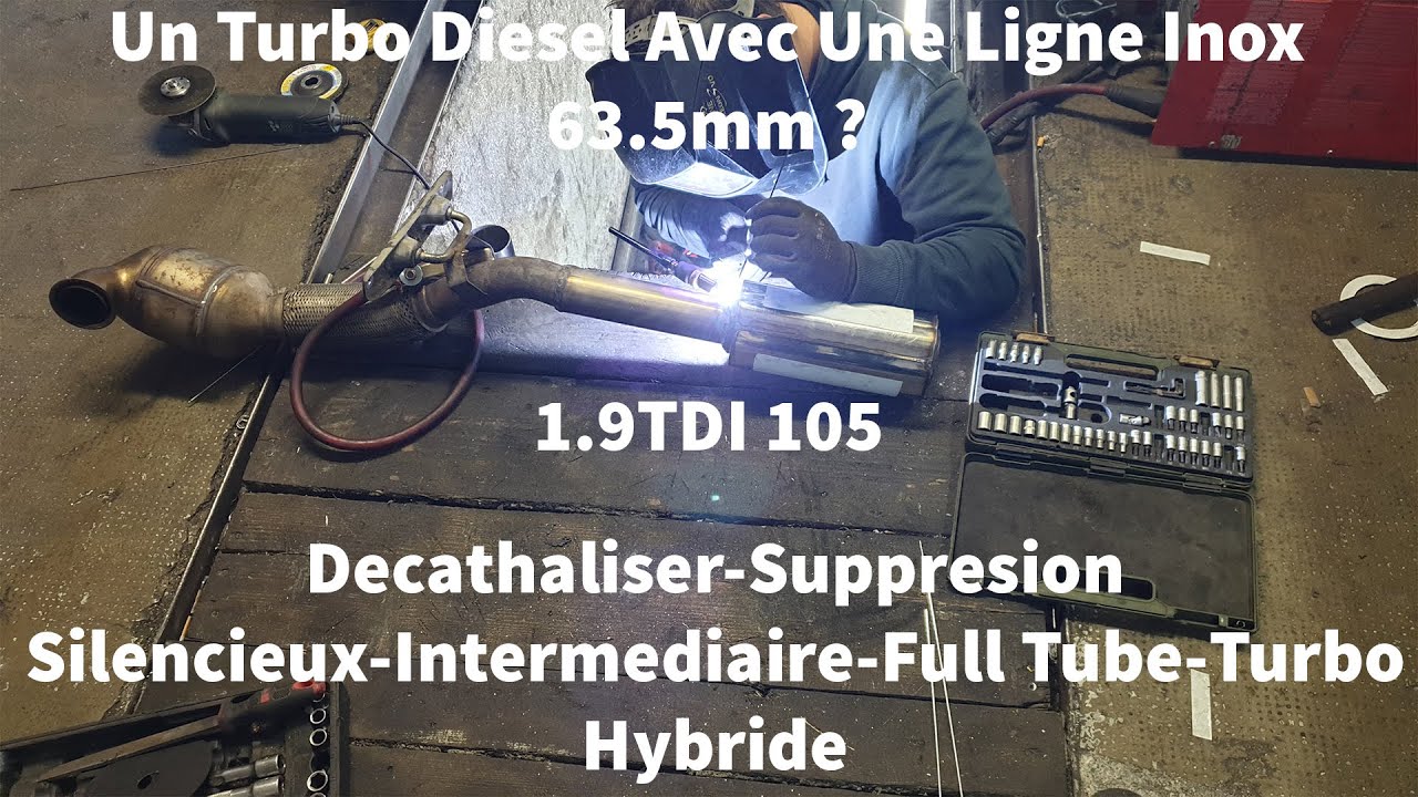 Un Diesel Avec Une Ligne? Decata,Suppression Silencieux, Turbo Hybride,Intermédiaire Tube 1.9TDI 105
