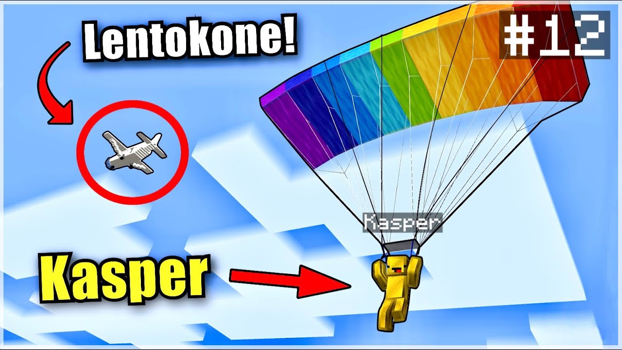 Parkourataan Valtavaan LENTOKONEESEEN! | Minecraftia 8-Vuotiaan Kanssa! #12