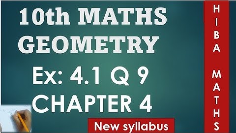 10th maths chapter 4 exercise 4.1 question 9 tn samacheer hiba maths