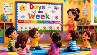 7 Days of the Week Song for Kids | Learn Monday to Sunday | Preschool Learning