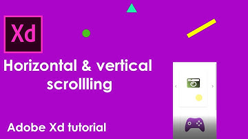 Horizontal & vertical scrolling on the same page | Adobe XD tutorial app design