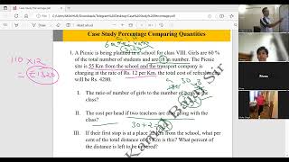 Case study comparing Quantities Percentage