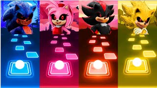 Sonic Exe Vs Amy Exe Vs Shadow Exe Vs Super Sonic Exe - Tiles Hop Edm Rush