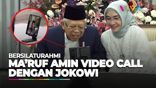 Mesranya Ma’ruf Amin Video Call dengan Jokowi di Momen Lebaran