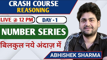 Crash Course - Number Series Part - 1 | SSC | BANK | RAILWAY | Reasoning by Abhishek Sharma