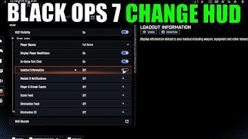 COD BO7 HOW TO TURN OFF HUD VISIBILITY - CALL OF DUTY BLACK OPS 7 HOW TO CHANGE MAP & HUD