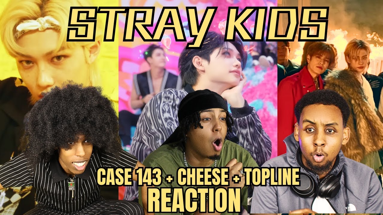OUR FIRST TIME WATCHING THESE STRAY KIDS MVS | CASE 143 + CHEESE + TOPLINE