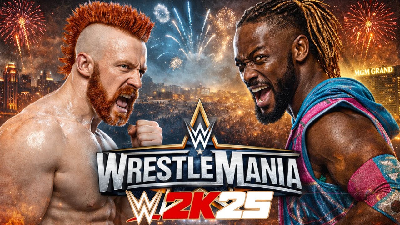 Wwe 2k25 kofi kingston vs sheamus one on one match at wristlemania 