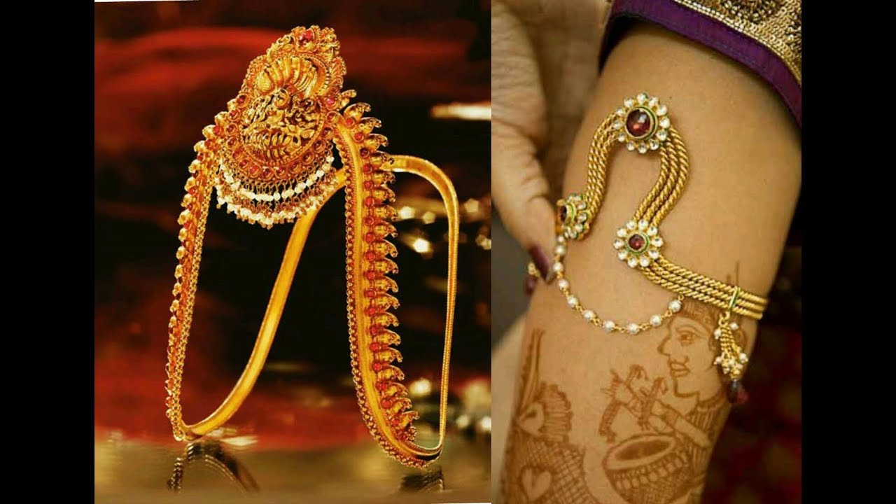 Cutest 22k Gold Armlet Designs 2017 Bajubandh Latest South Indian