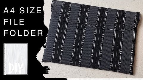 Making A4 Size File Folder / Cloth Folder / File Folder DIY 
