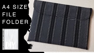Making A4 Size File Folder / Cloth Folder / File Folder DIY 