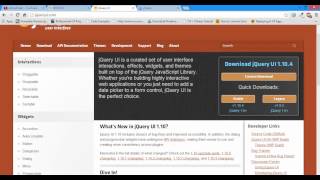 Information Introduction to JQuery UI Course Update