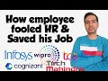 How an employee saved his job with presence of mind  tcs infosys wipro hcl