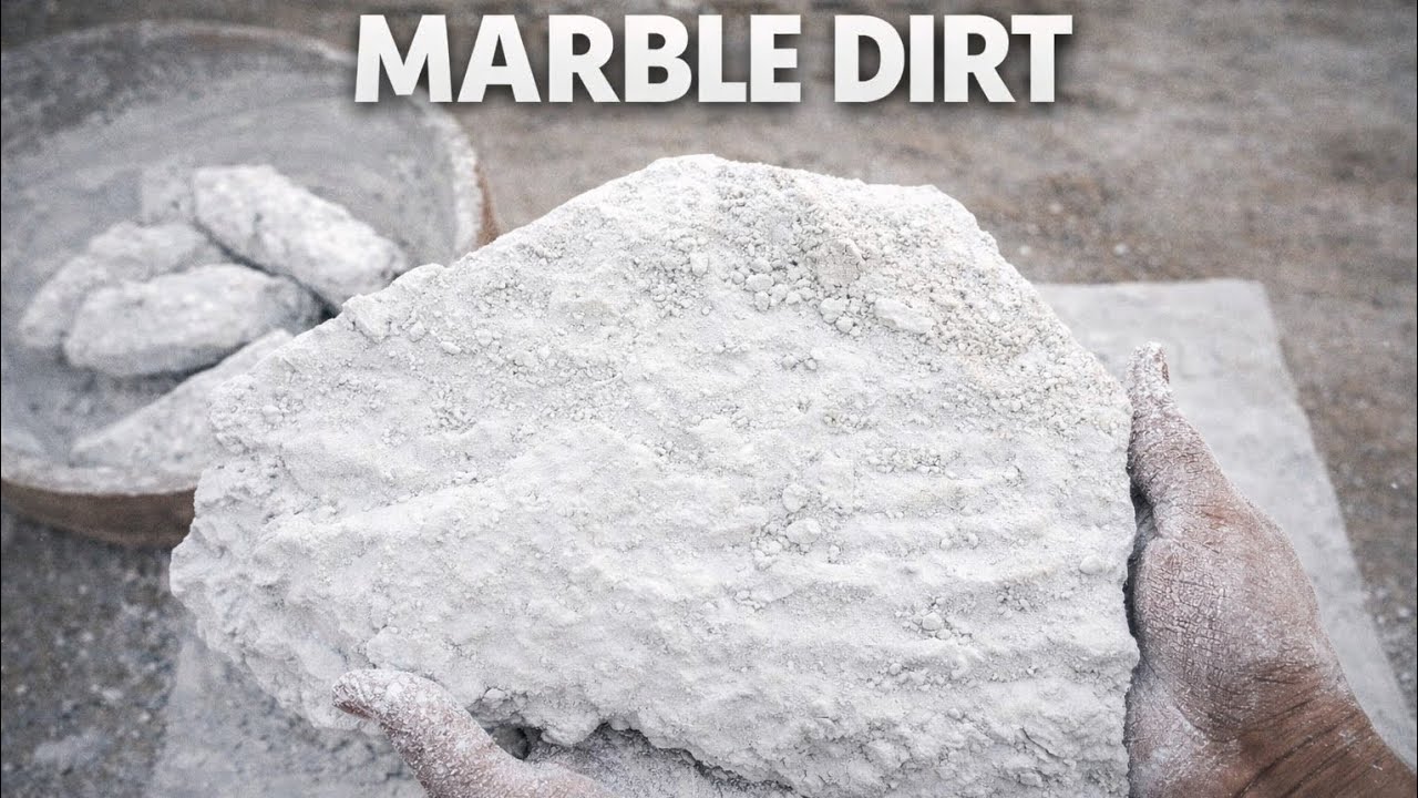 Pure Marble Dirt ASMR | Satisfying Crumbling & Relaxing Sounds🤤🌧️