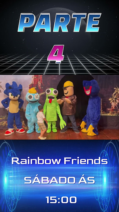 Fantasia Mais Babão Blue Rainbow Friends Roblox Infantil