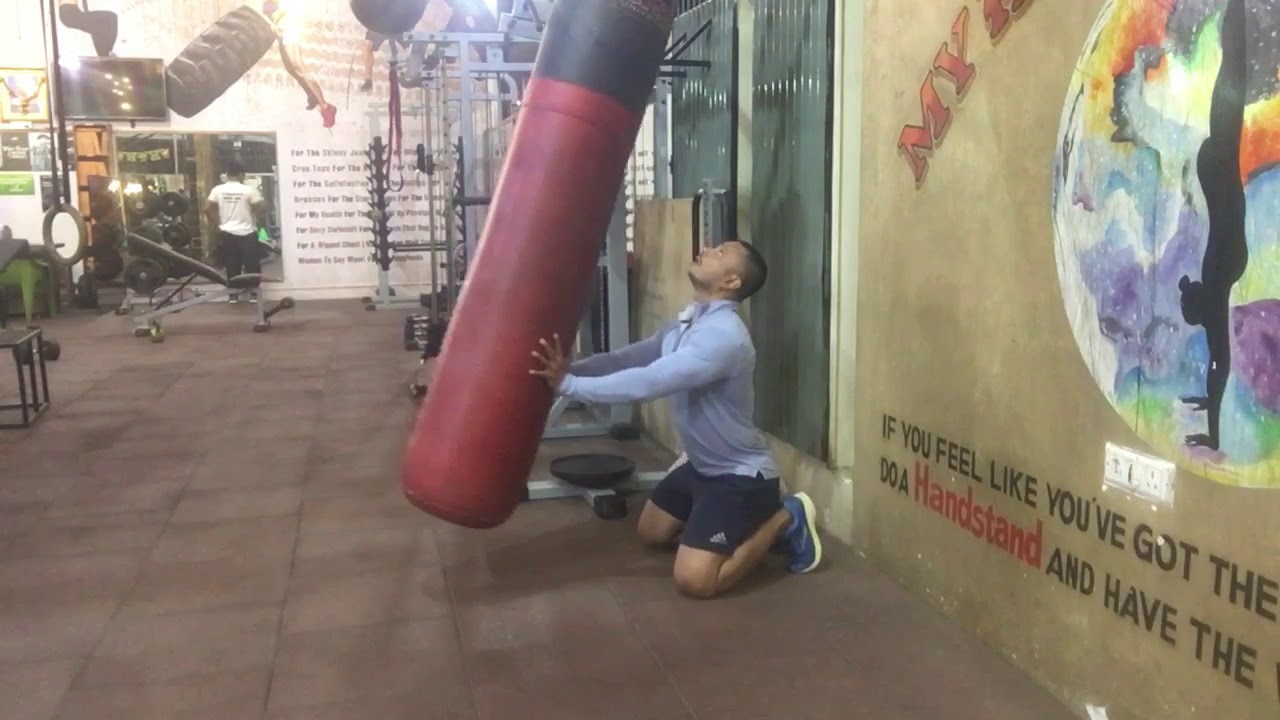 Suraj Ramesh Boxing bag chest press ( suraj ramesh ) - YouTube