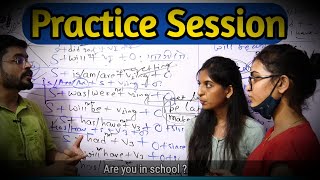 Practice Session in Class How to practice basic English Sentence Persona Institute Practice