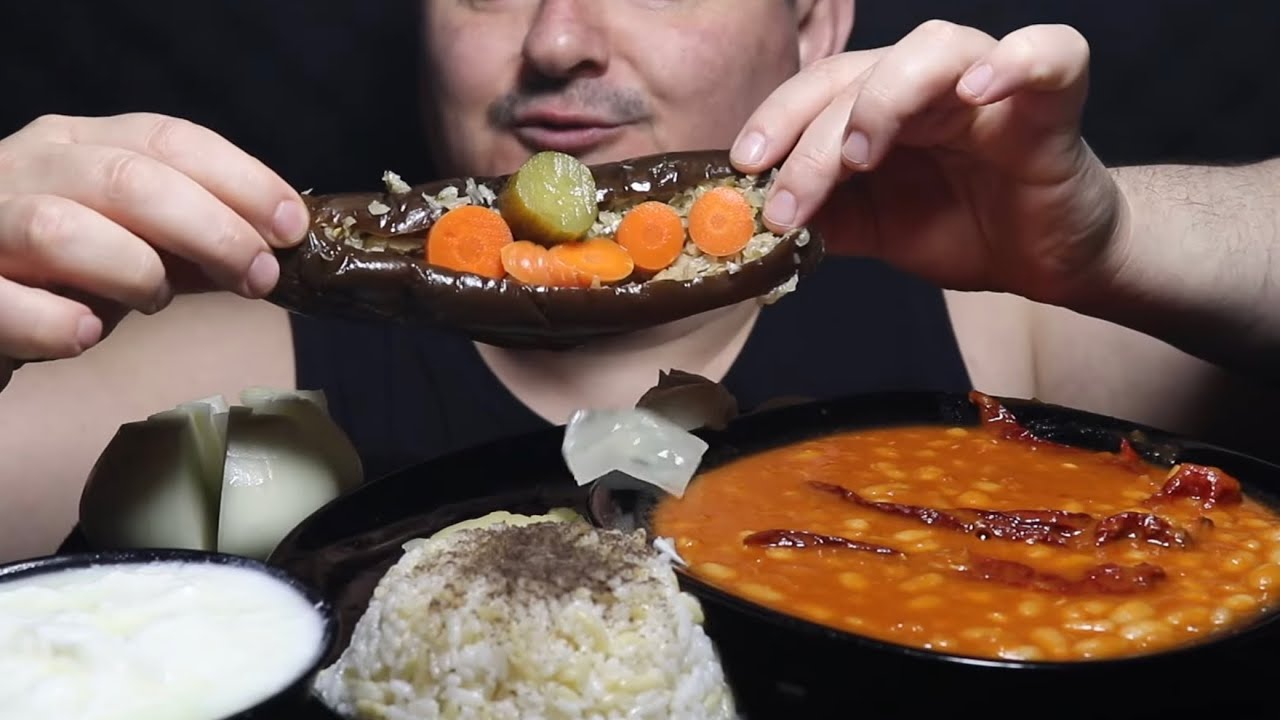 Best of ASMR Beans  Pickle KURU SOĞAN TURŞU PİLAV YOĞURT