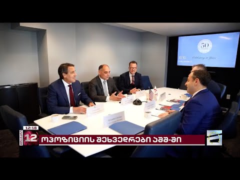 ენმ და \"სტრატეგია აღმაშენებელი\" აშშ-ში შეხვედრებს მართავენ