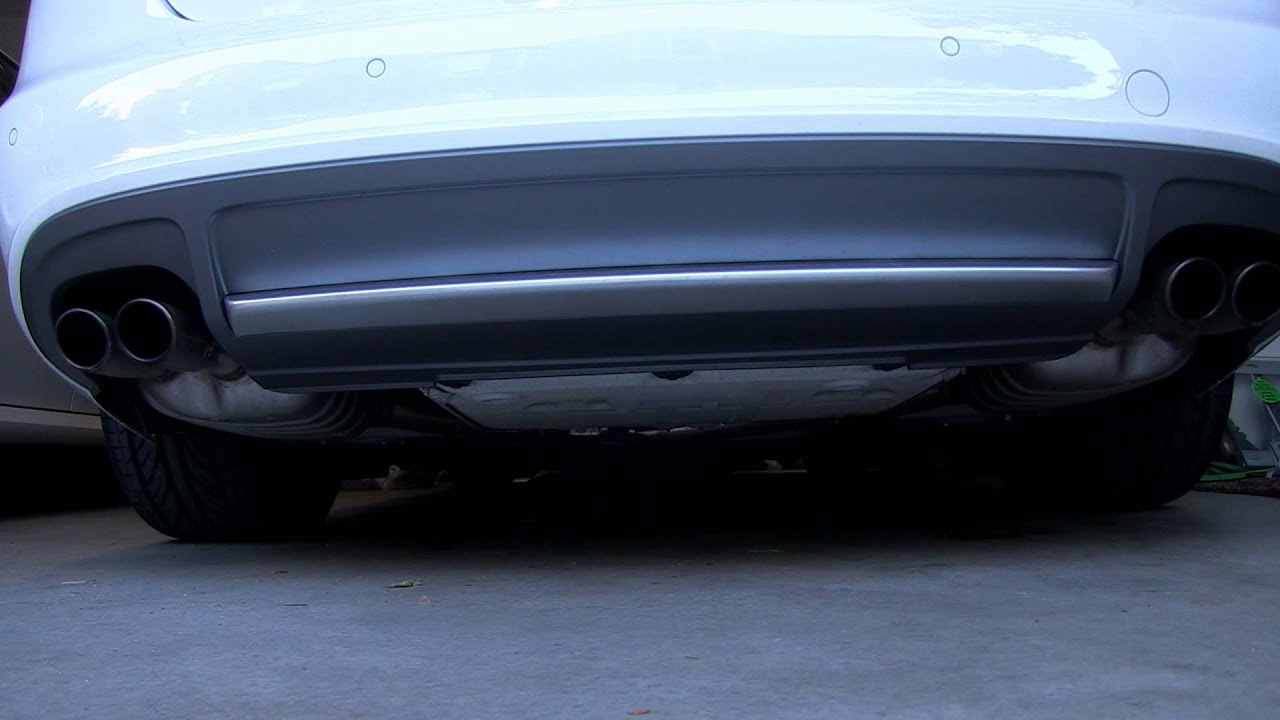 B8 S4 Stock Exhaust - YouTube