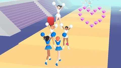 ‎Cheerleader Run 3d - All Levels Gameplay Android, iOS