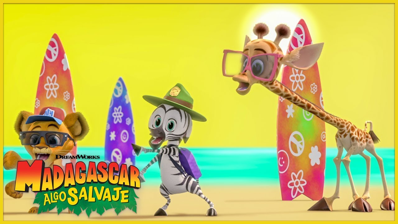 Festival de surf 🏄 | DreamWorks Madagascar en Español Latino