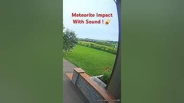 Meteorite Impact Captured With Sound! #shorts #science #space #milkyway