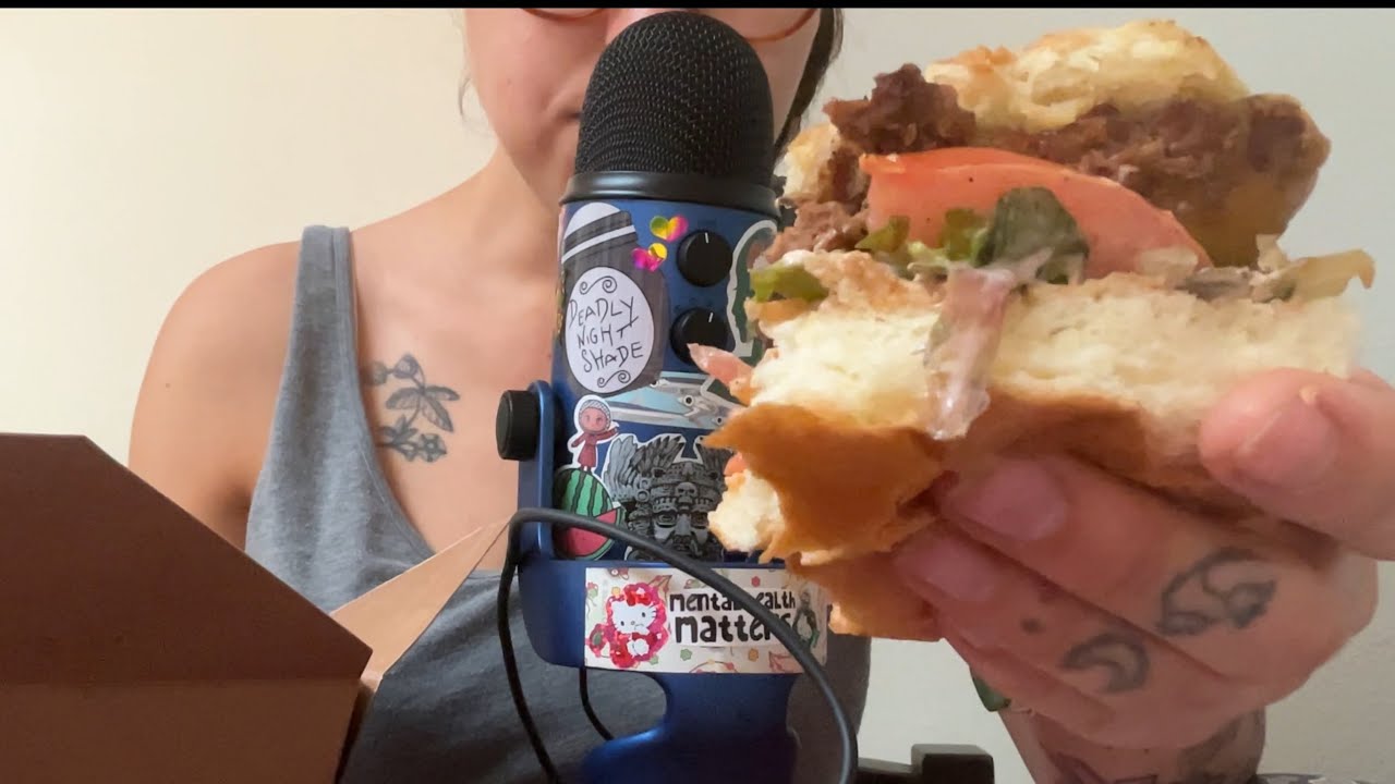 ASMR MUKBANG ✨Leftovers sound different 🍔🍟