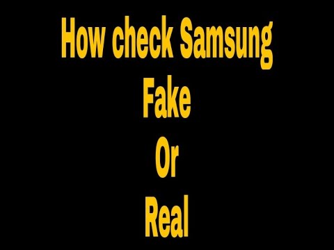 How to check samsung phone is original or fake. Samsung ...