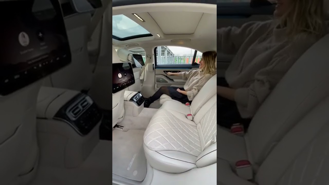 Love to sit on back seat of the Mercedes-Benz S-Class 😊🤍