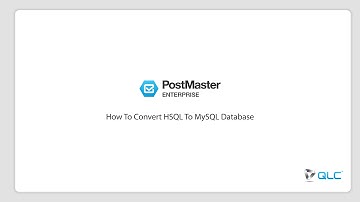 How To Convert HSQL To MySQL Database in PostMaster?