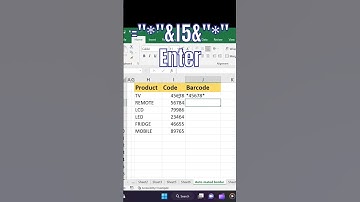 How to create Barcode in excel?#excel #exceltricks #new #msexcel #viral #exceltips #exceltutorial