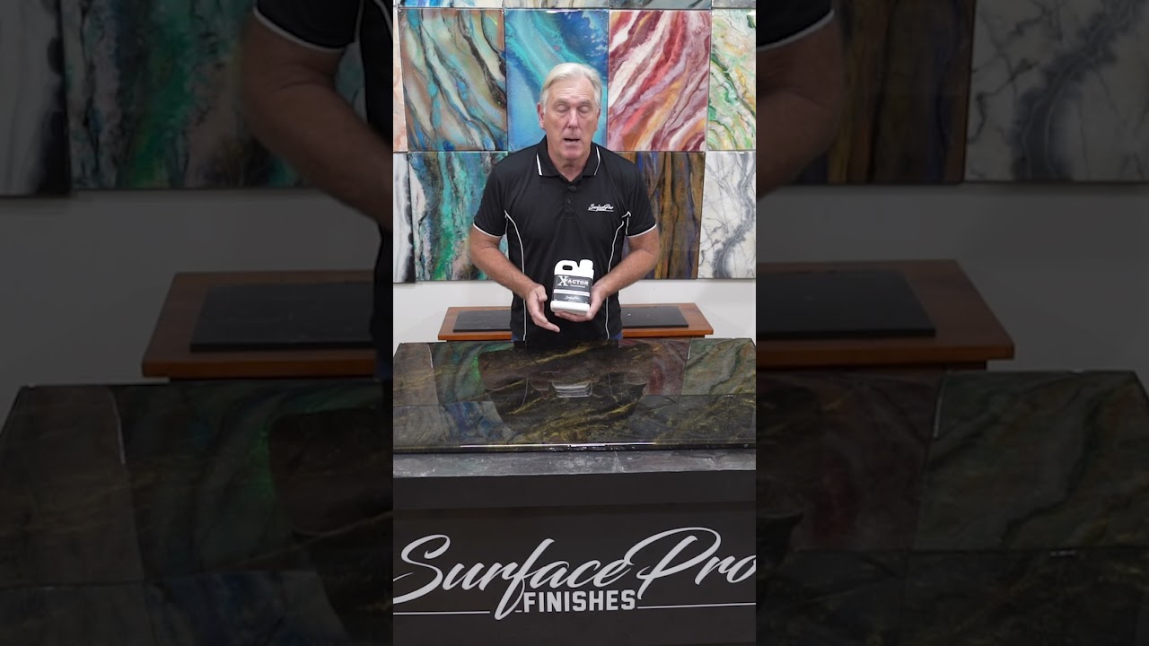 Epoxy Countertop Surface Protection - XFACTOR scratch-resistant Topcoat for Maximum Protection.