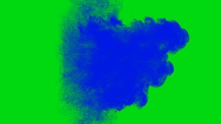 Blue Lightning Smoke Magic Effect Green Screen 4K Video