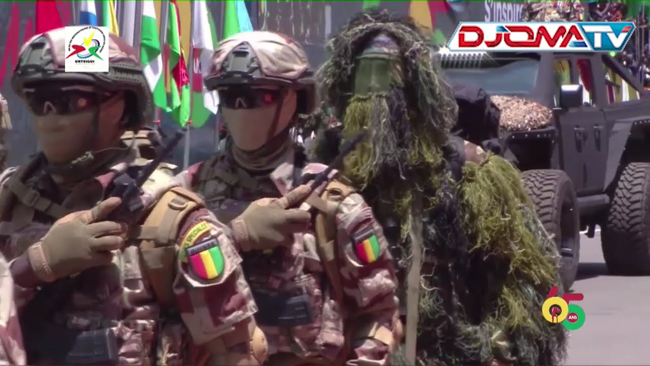 Défilé du Groupement des Forces Spéciales de Guinée. AN 65 de la Guinée
