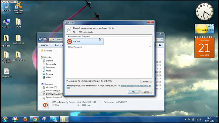 How to install Ubuntu 12.04 alongside windows 7/XP