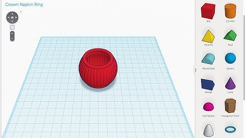 Tinkercad Tutorial -- Crown Napkin Ring