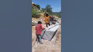 Stone Cutting with Hammer and Chisels: Traditional Quarrying Technique