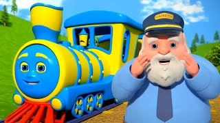 Wheels On The Train, Vehicles Cartoon + More Kids Rhymes & Songs