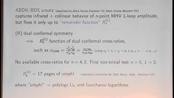Henriette Elvang - Recent progress on amplitudes