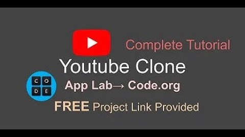 Youtube Clone | App Lab | code.org | Full tutorial